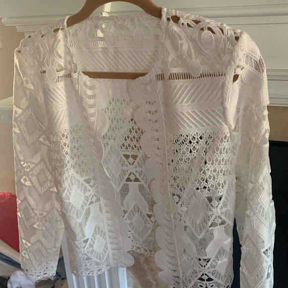 Ted Baker White Lace Blazer - Picture 1 of 2